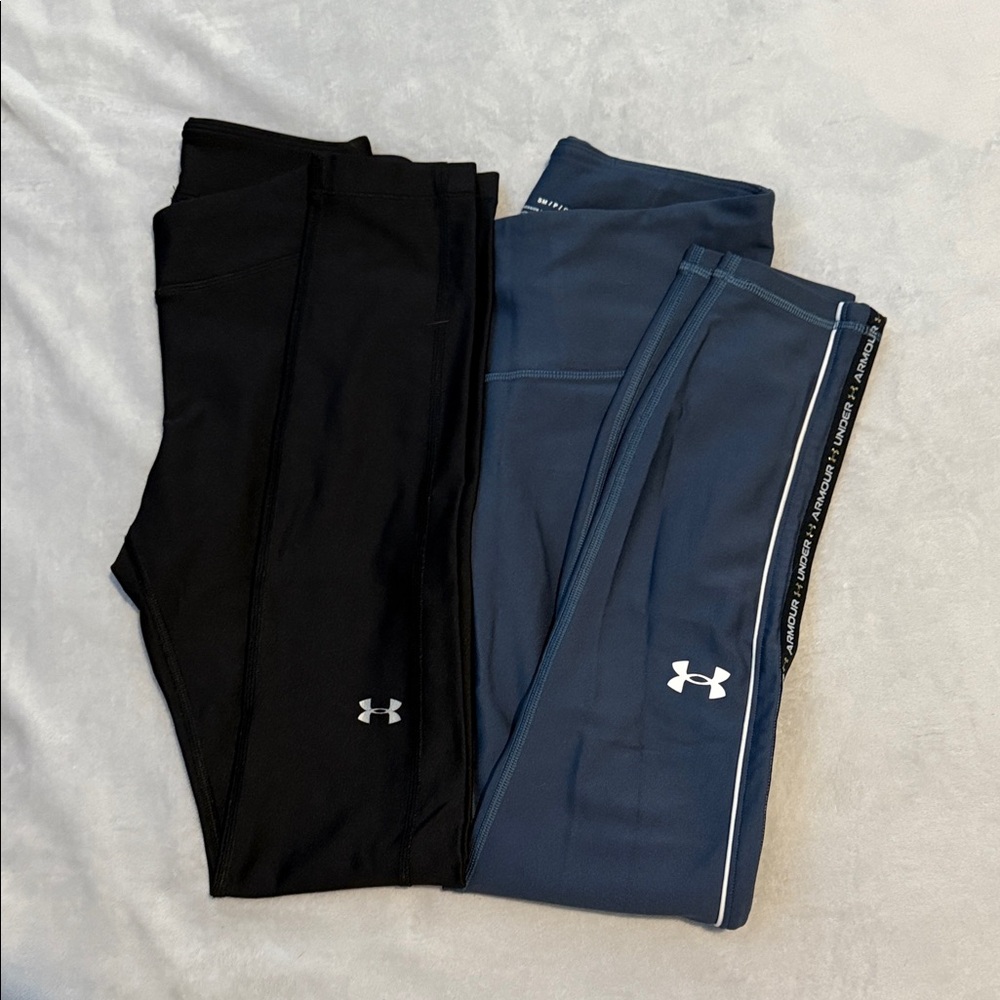 Under Armour Black and Blue Leggings
